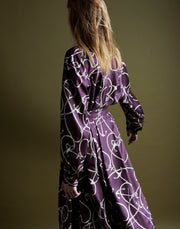 tie shirt - aubergine anchor