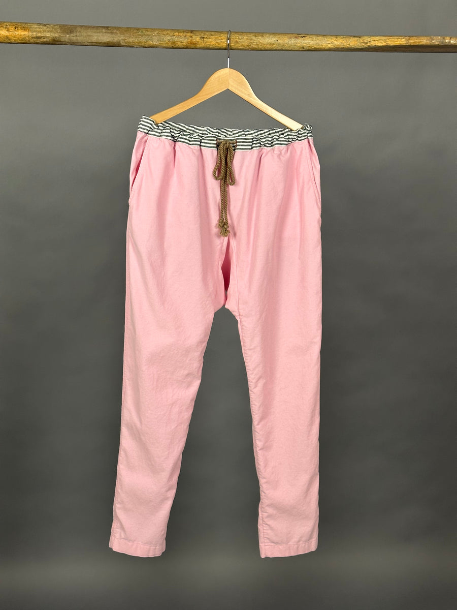 classic drawstring trouser shell pink