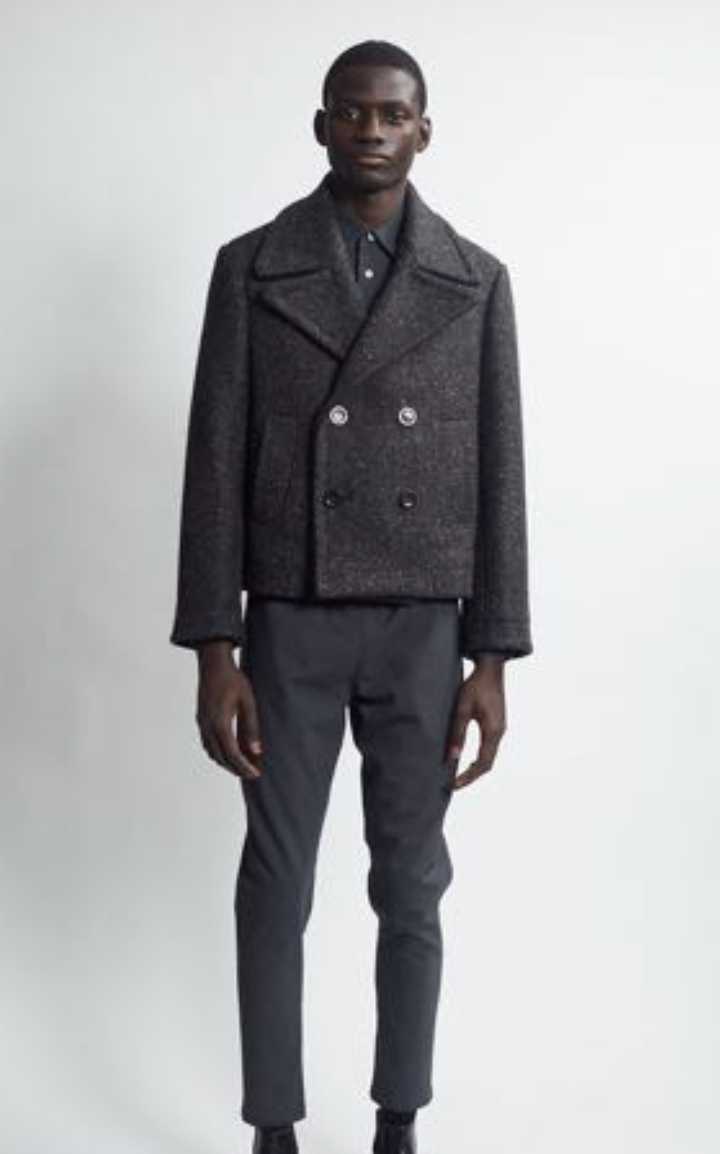 crop peacoat - carbon