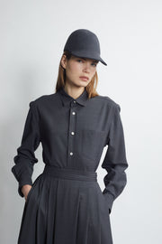 classic button down shirt - carbon