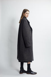 double breasted peacoat - carbon