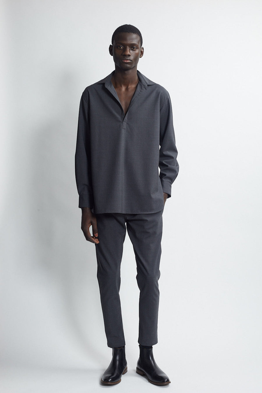 popover with collar - carbon