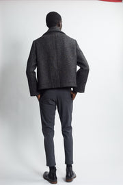 crop peacoat - carbon