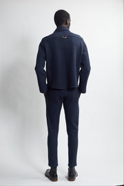 classic drawstring trouser - navy