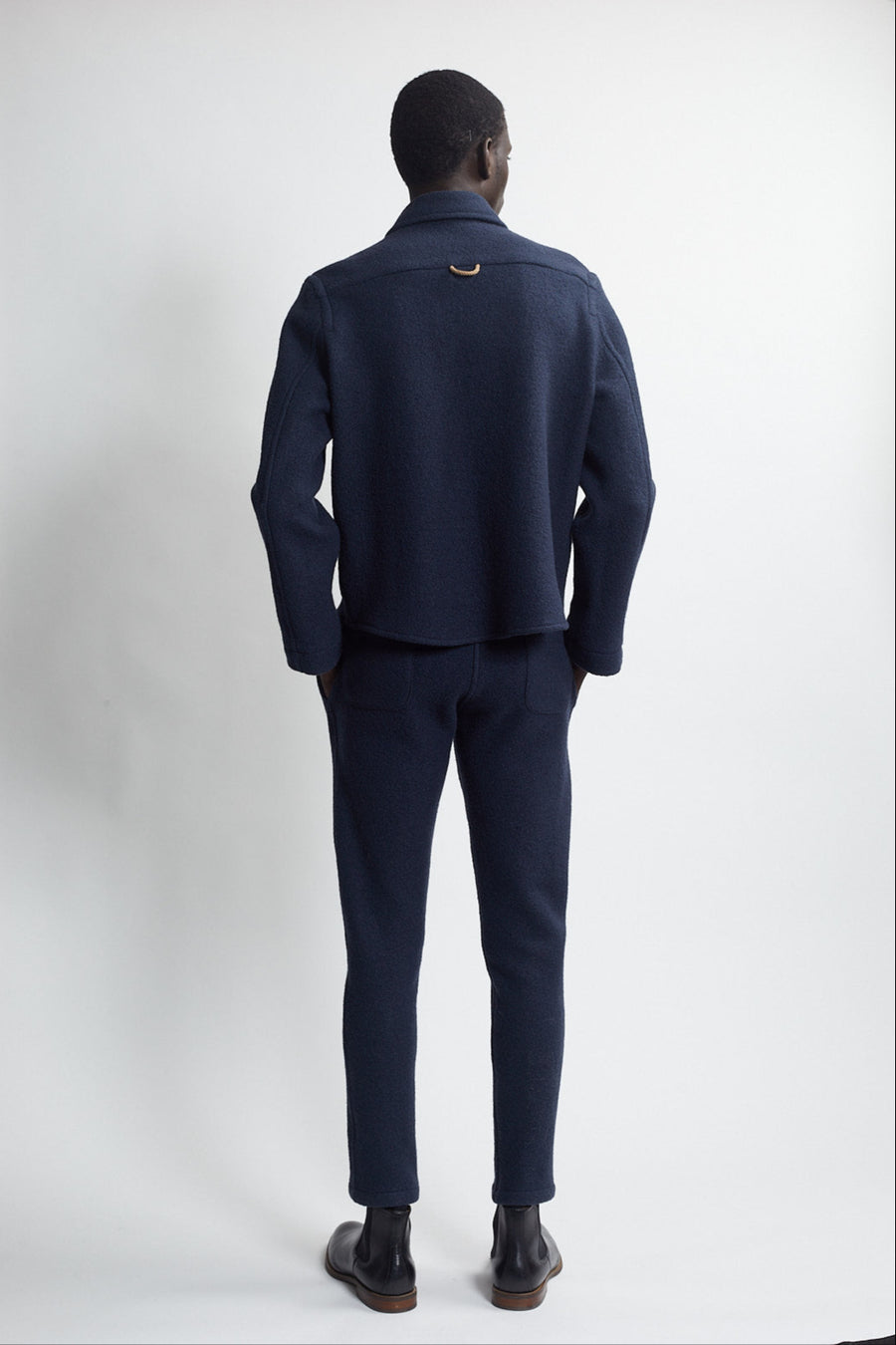 classic drawstring trouser - navy