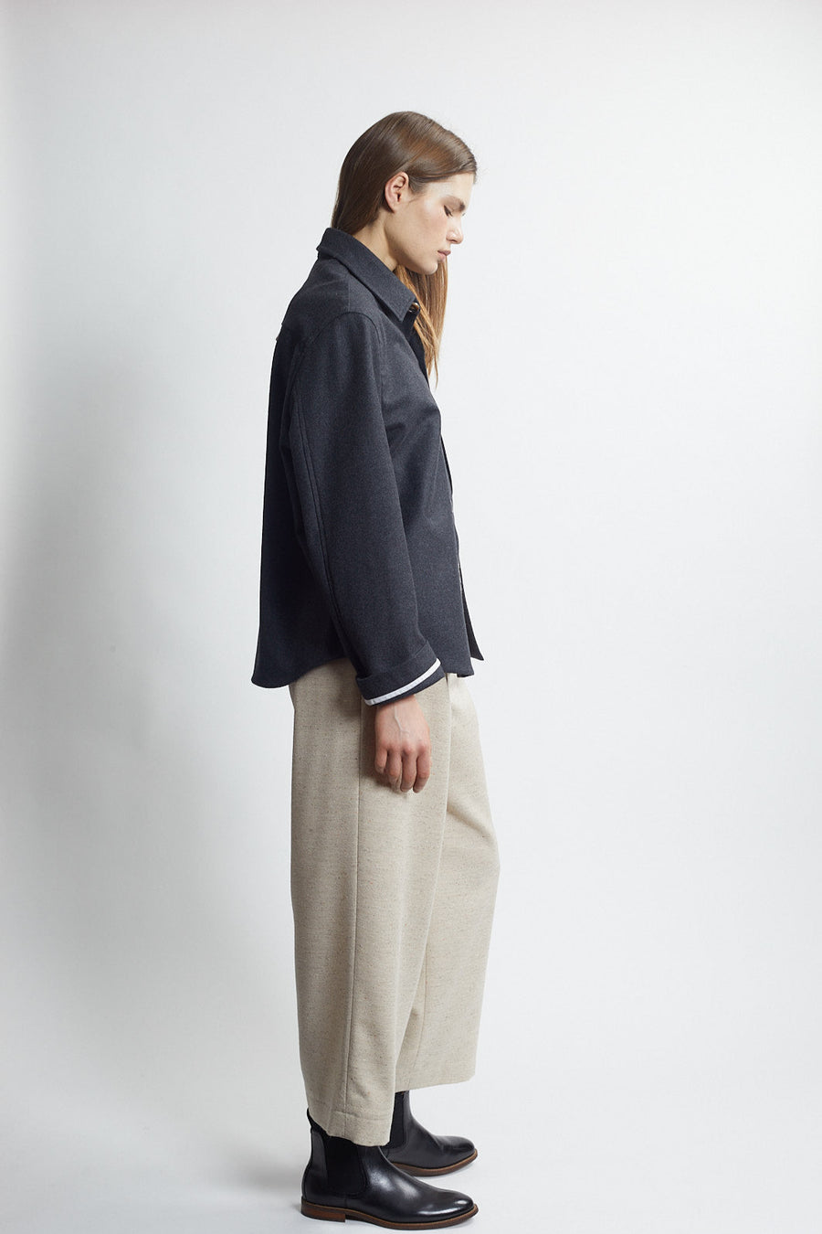 dock shirt jacket - charcoal