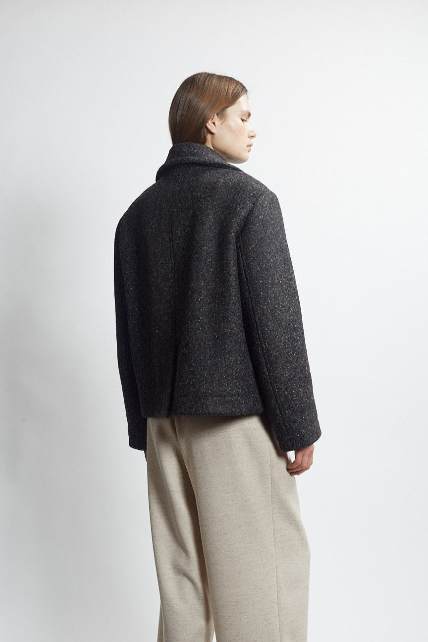 crop peacoat - carbon