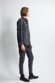 classic drawstring trouser - carbon