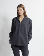 popover with collar - carbon