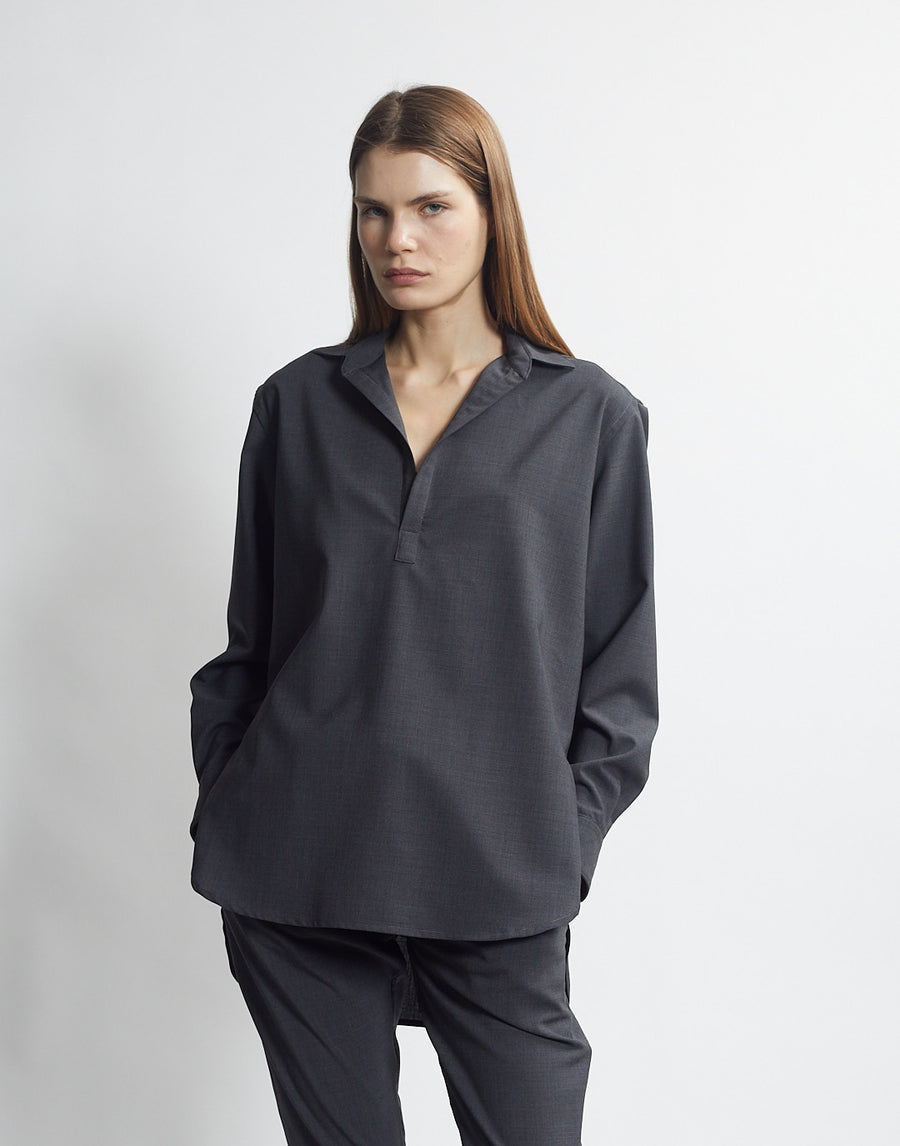 popover with collar - carbon