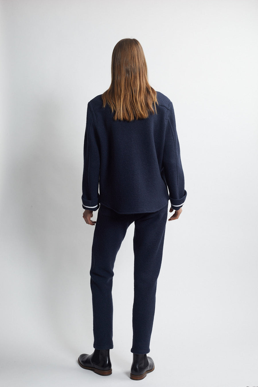 classic drawstring trouser - navy