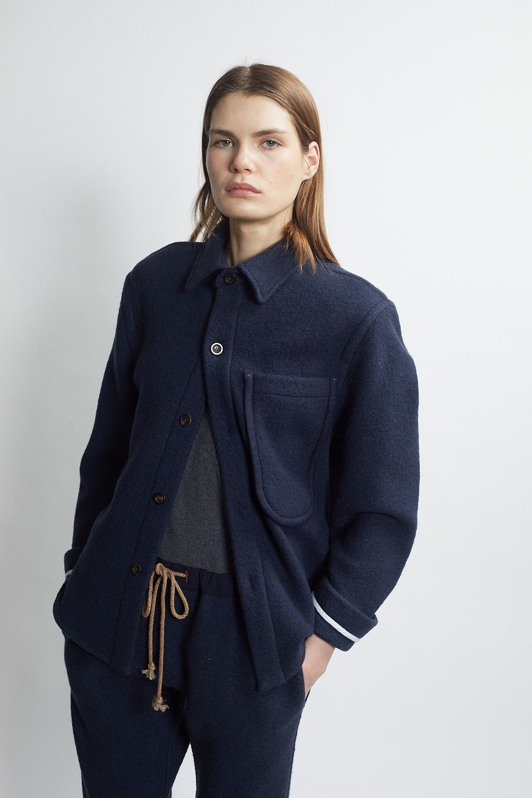 dock shirt jacket - navy