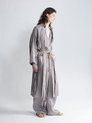 belted robe - venetian stripe