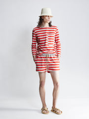 short short - boating stripe