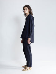 classic drawstring trouser - marine