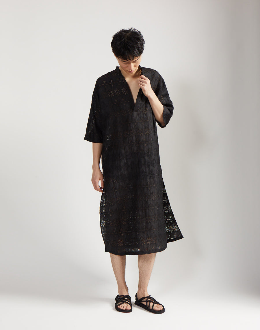 max caftan - onyx jacquard