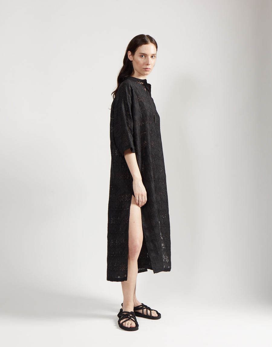 max caftan - onyx jacquard