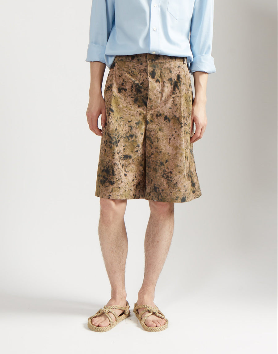 nick wooster custom collab walking short - camo