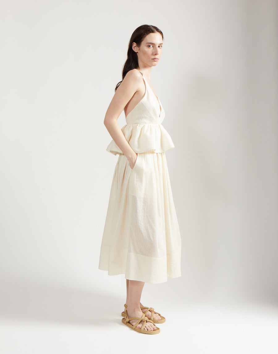 walking skirt - ivory