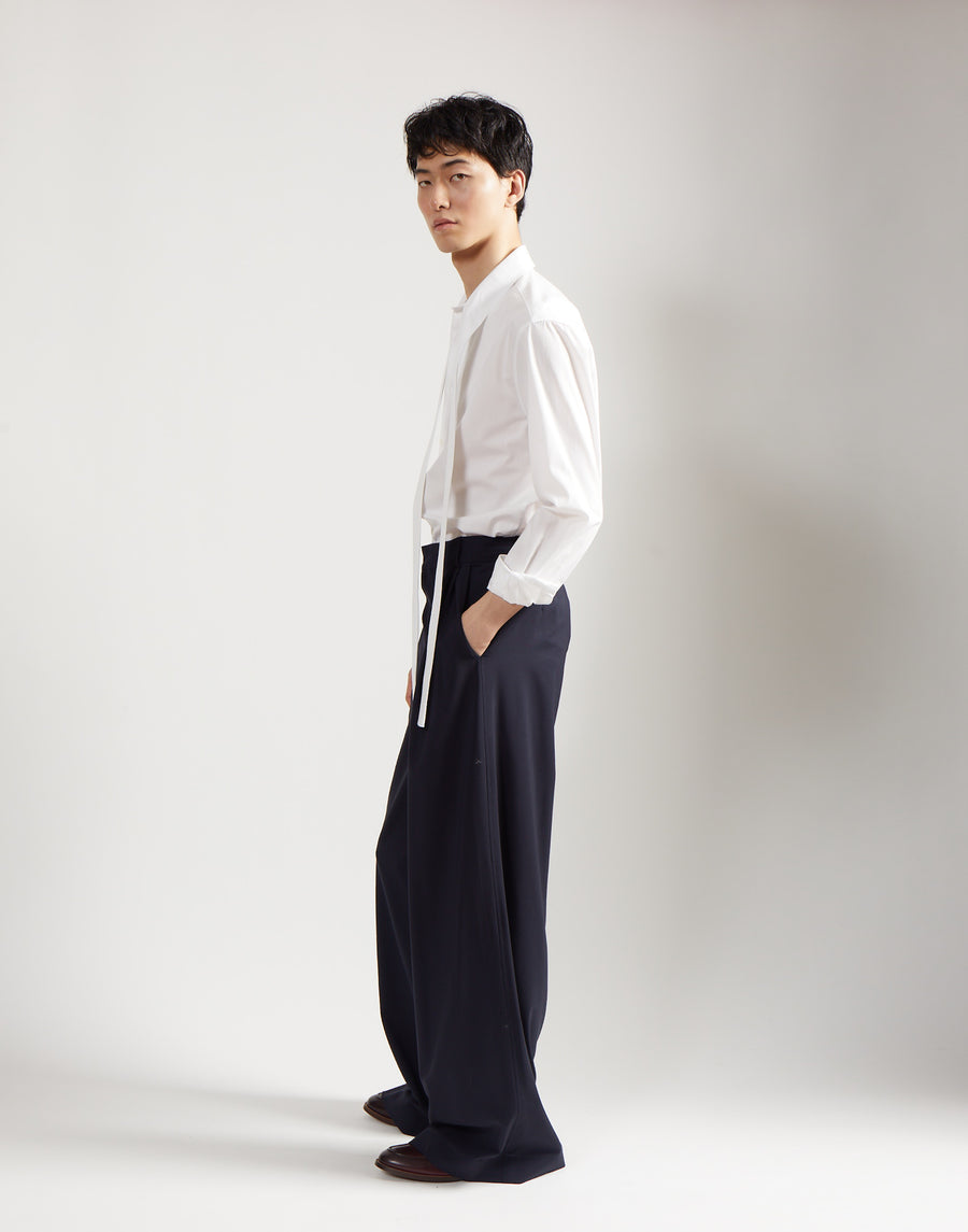 tie shirt - salt white