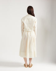 crop blazer - ivory