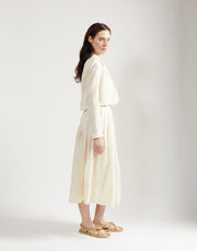 crop blazer - ivory
