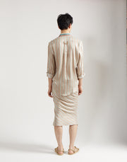 tie shirt - sand stripe