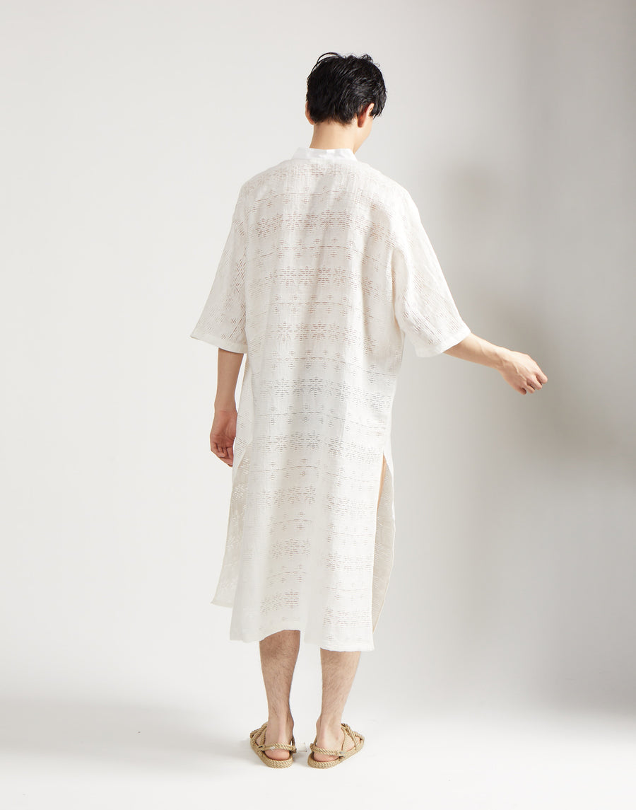 max caftan - ivory jacquard