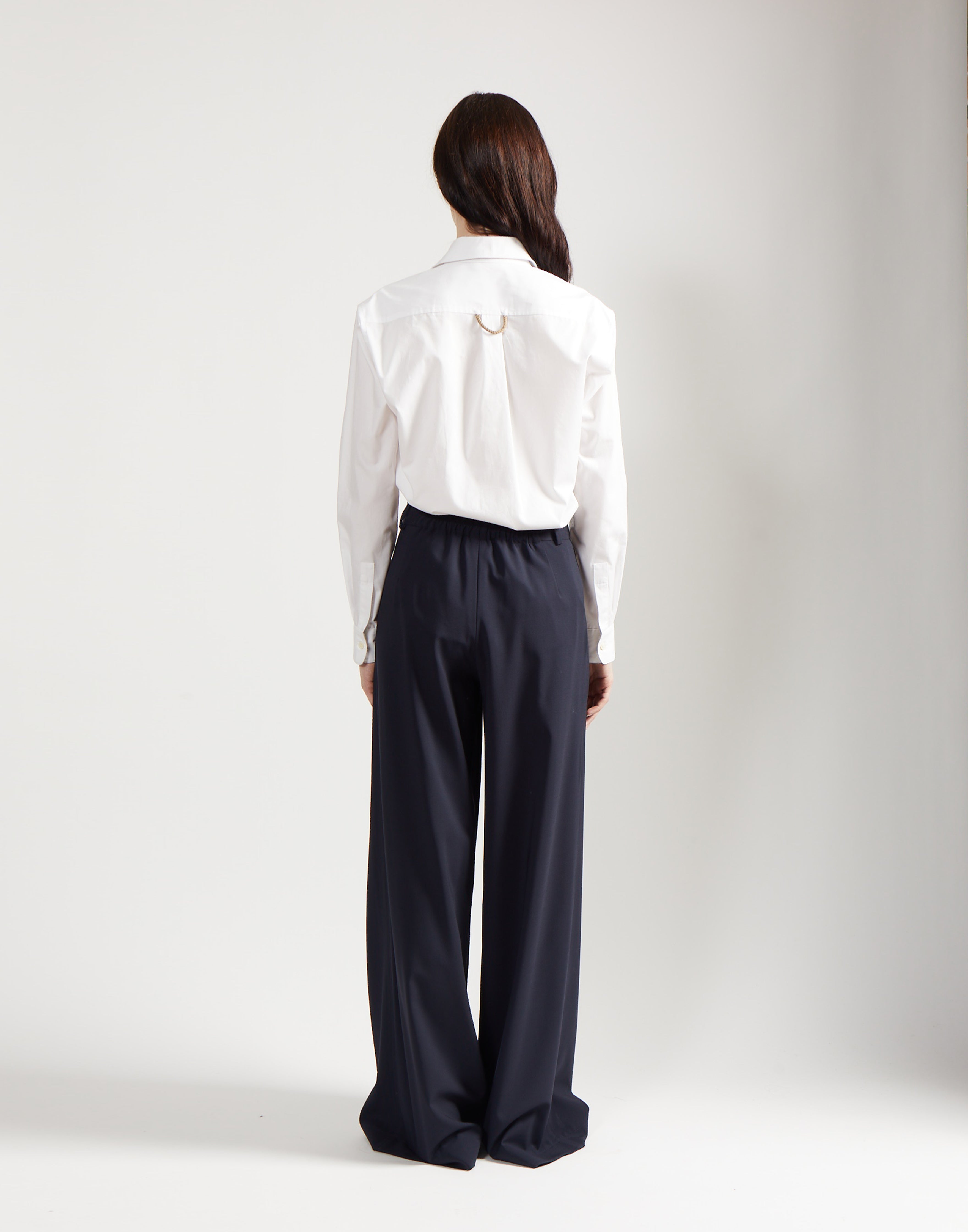 tie shirt - salt white