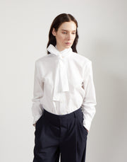 tie shirt - salt white