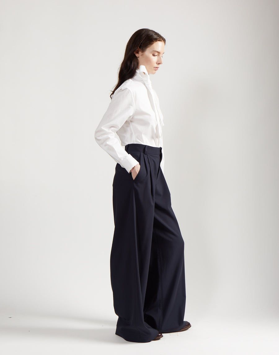 tie shirt - salt white