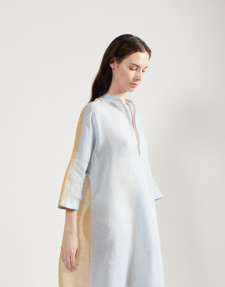 the salting gauze colorblock caftan maxi dress WornOnTV: Brynn's colorblock caftan dress on The Real Housewives of New York City | Brynn Whitfield