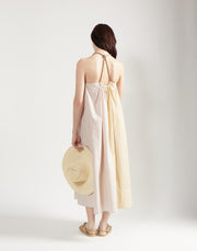 rope halter dress - cabana stripe