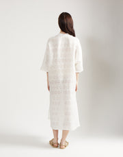 max caftan - ivory jacquard