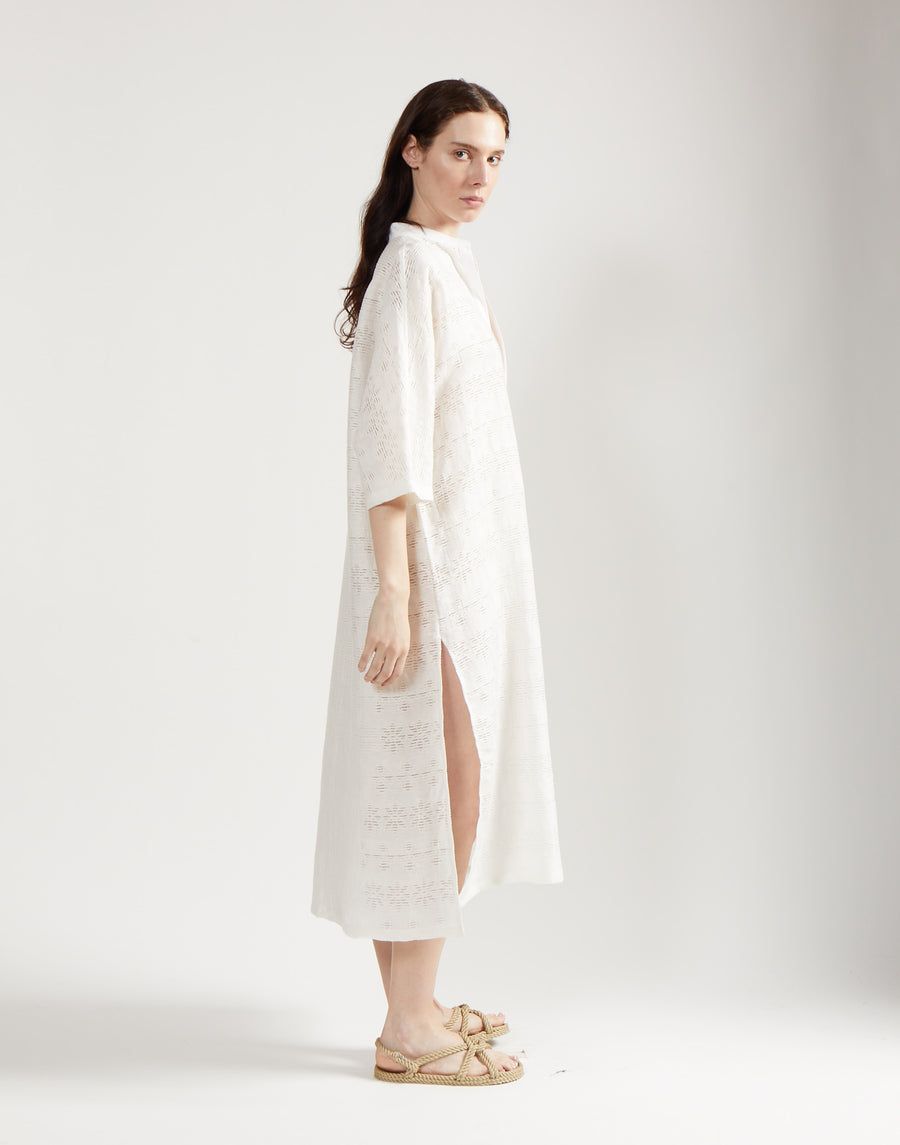 max caftan - ivory jacquard