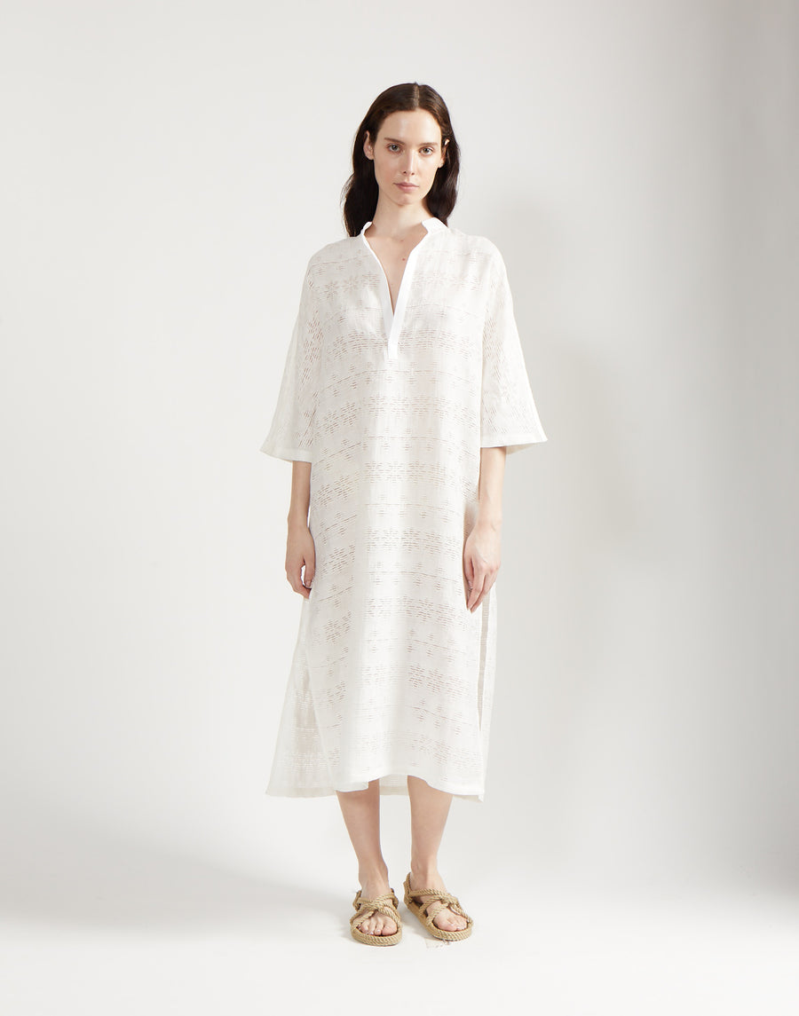 max caftan - ivory jacquard