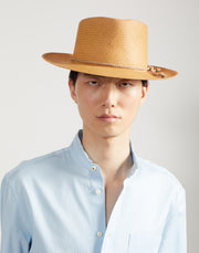 the veneto straw hat - teak