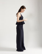 peplum top  - marine
