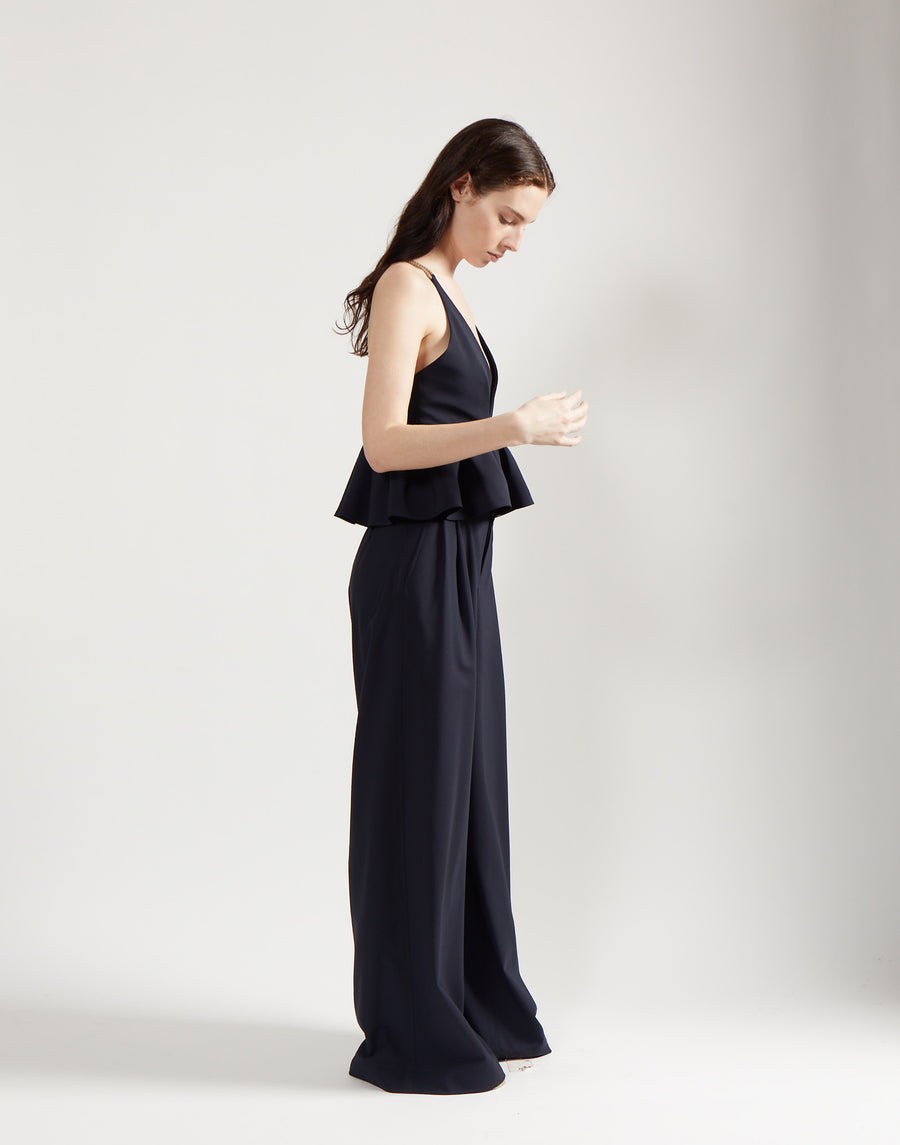 peplum top  - marine