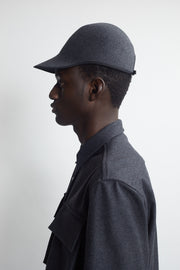 sculpted cap - charcoal