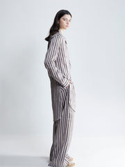 ultra wide trouser - venetian stripe