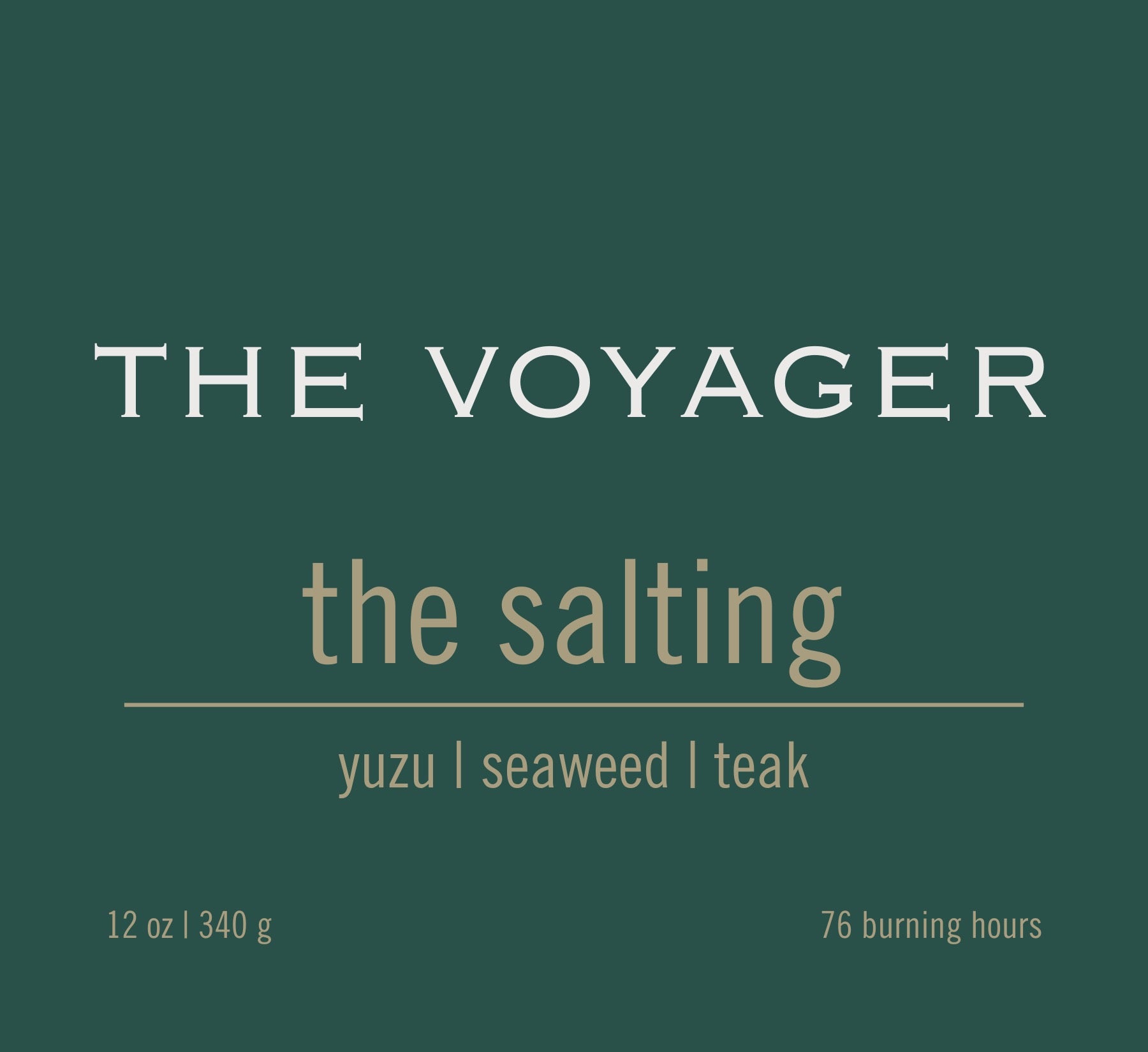 THE VOYAGER candle