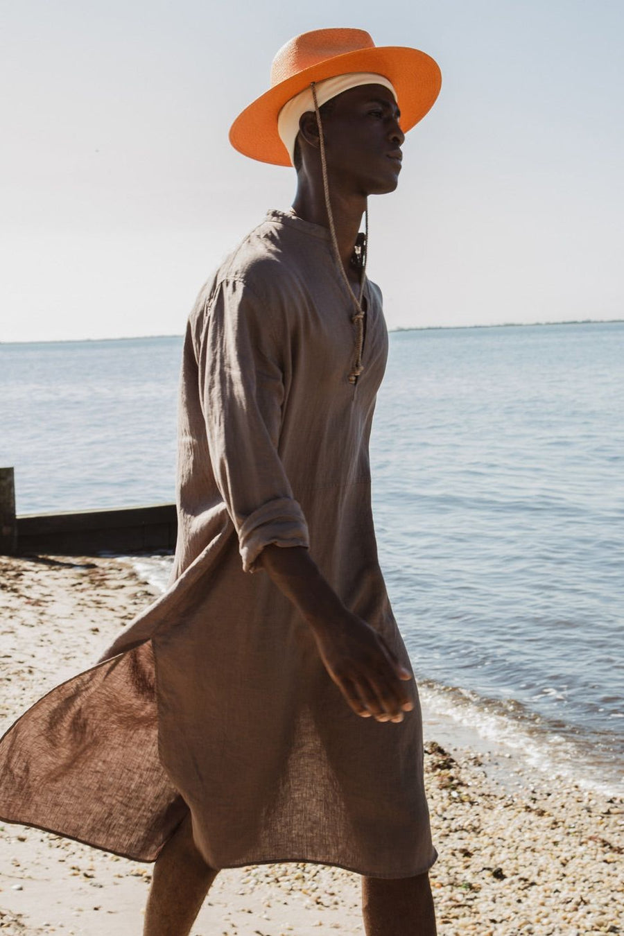midi caftan slate