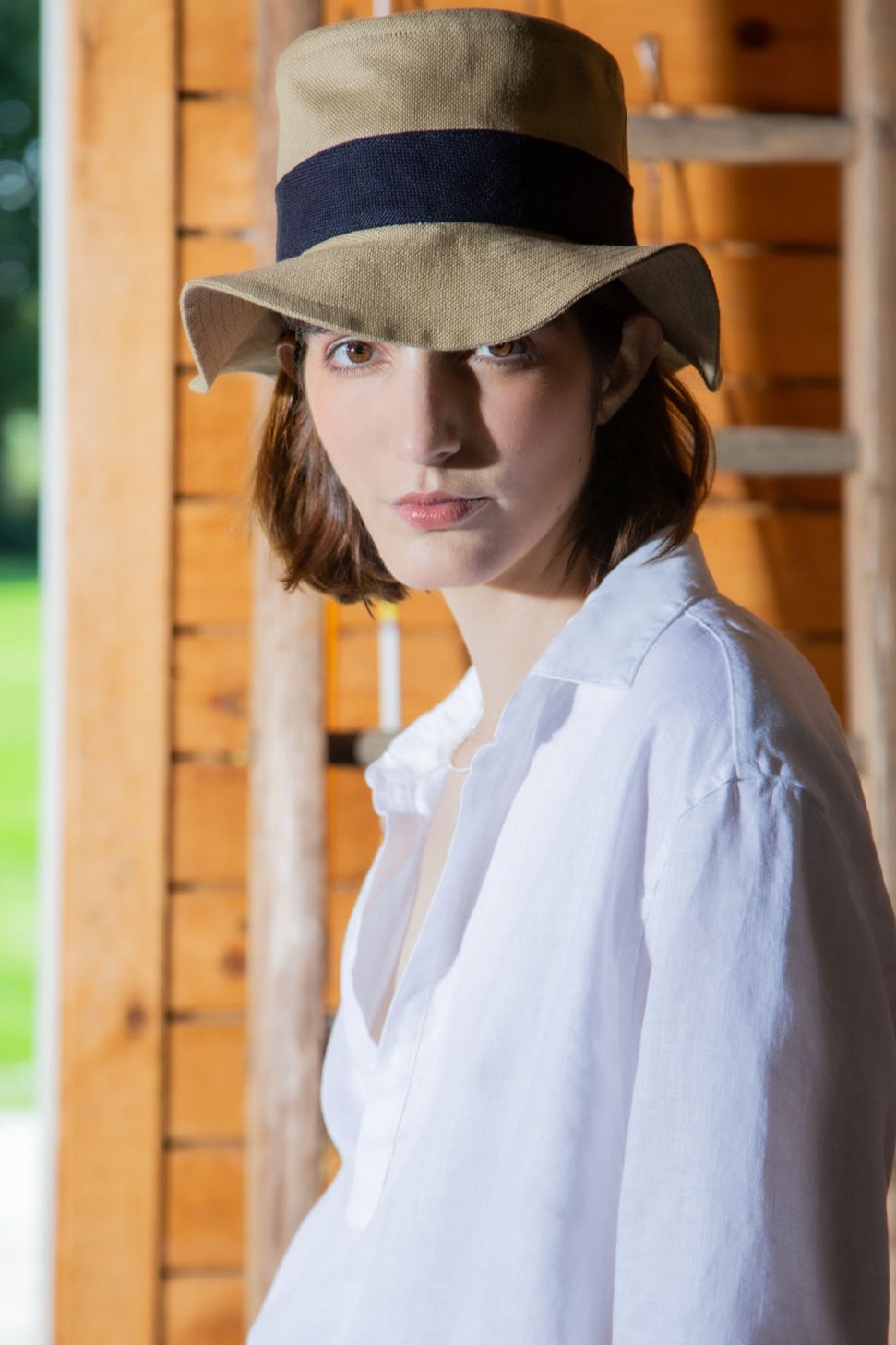 fishers hat khaki / navy